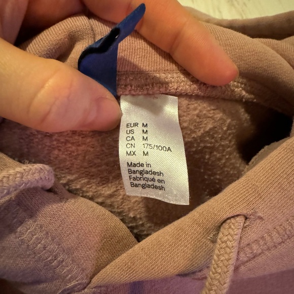Mens H&M Mauve Hoodie - Picture 3 of 4